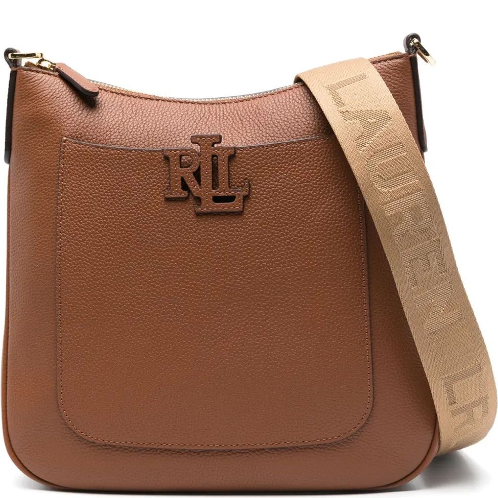 LAUREN RALPH LAUREN Rankinė per petį moterims, Ruda, Cameryn 27 crossbody large 1