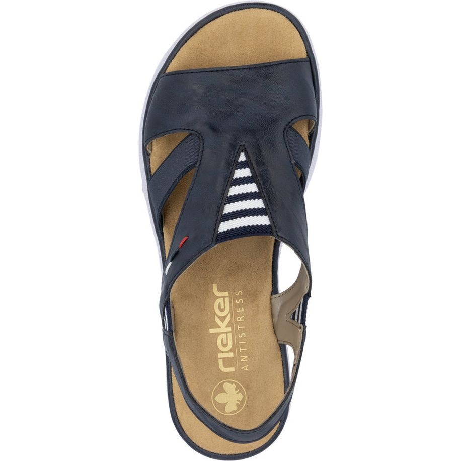 RIEKER Basutės moterims, Mėlyna, Sandals 5