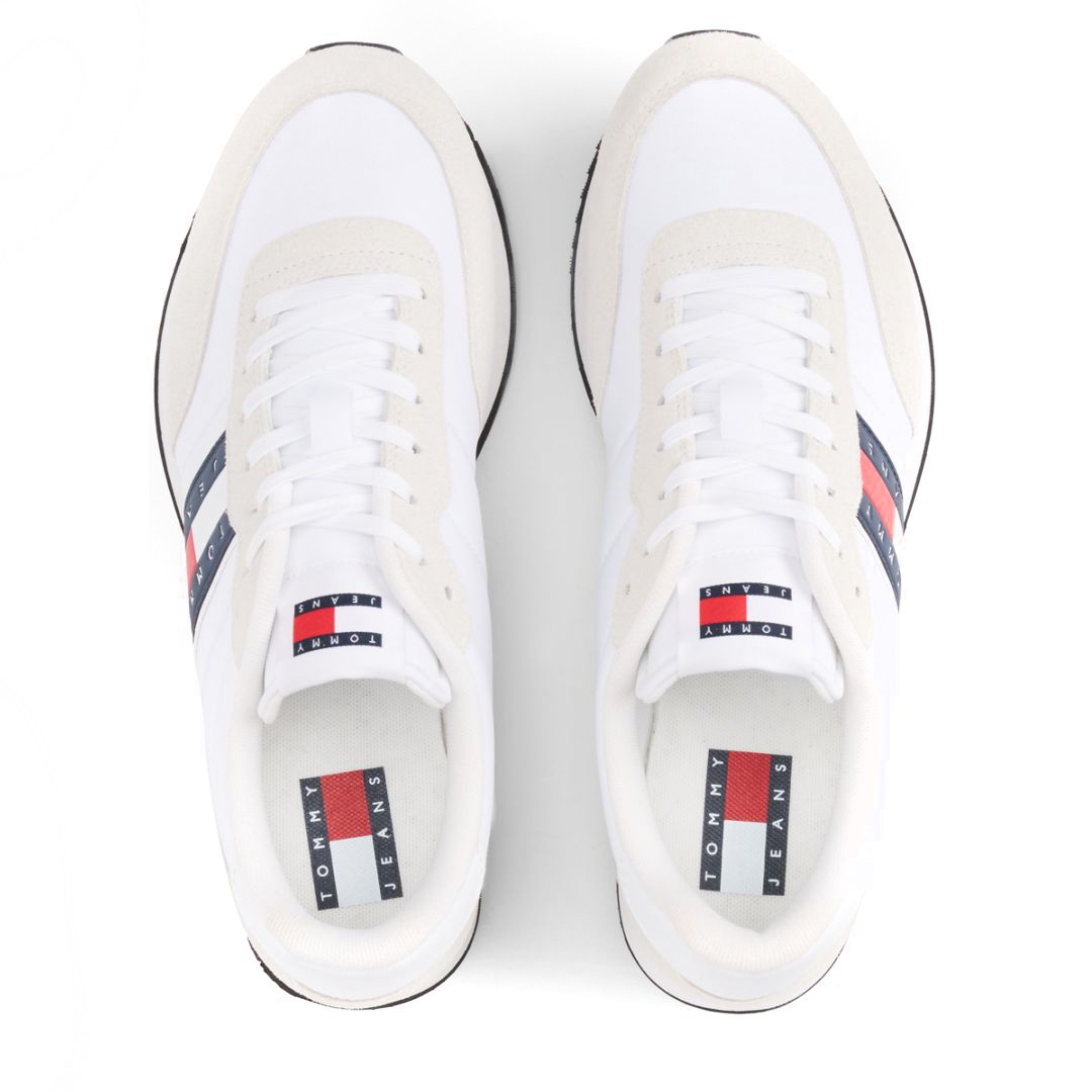 TOMMY JEANS Laisvalaikio bateliai vyrams, Balta, Runner casual leisure 6