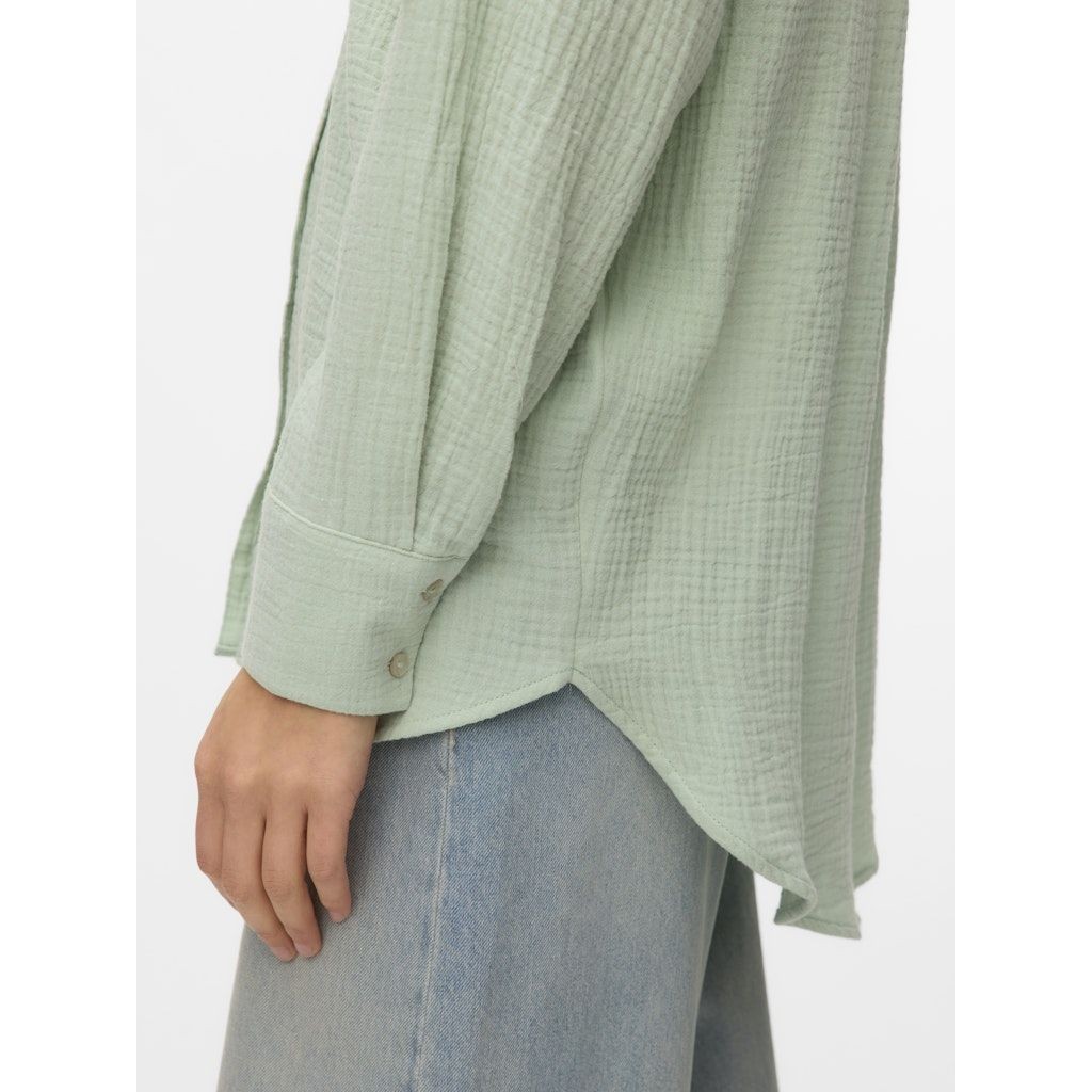 VERO MODA Marškiniai ilgomis rankovėmis moterims, Žalia, Natali loose shirt 4