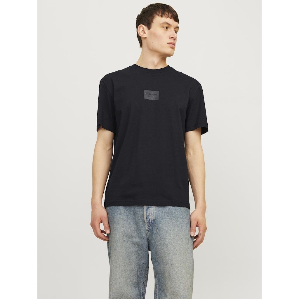 JACK & JONES Marškinėliai vyrams, Juoda, Hak kai tee 2