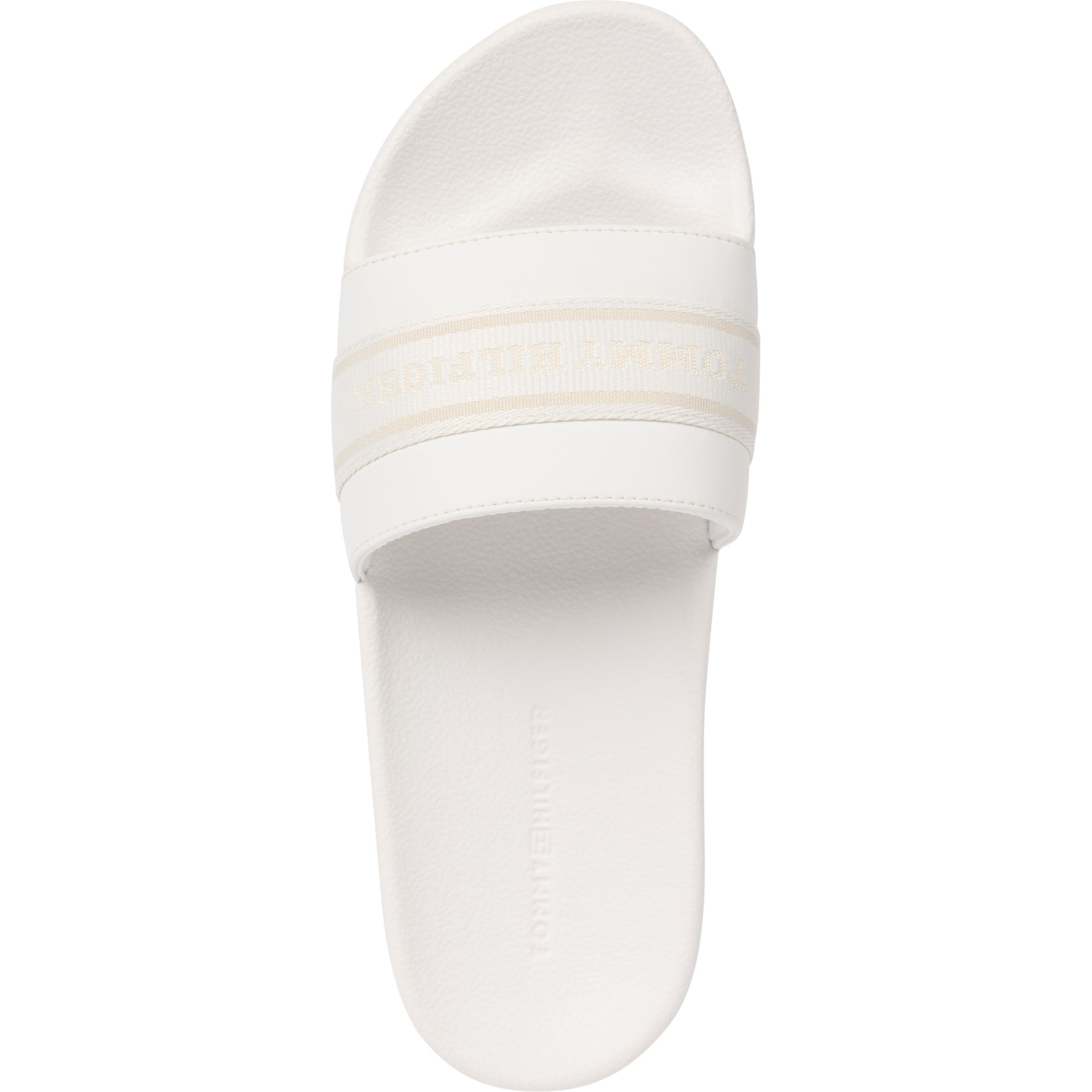 TOMMY HILFIGER Guminės šlepetės moterims, Smėlio, Pool side 3