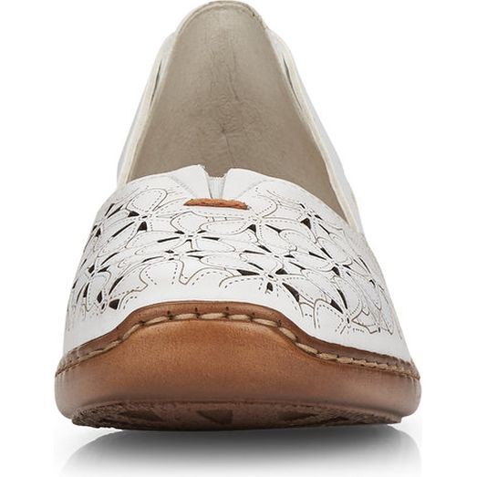 RIEKER Bateliai - moterims, Balta, SANDALS 5