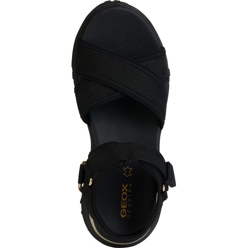 GEOX Basutės moterims, Juoda, Sorapis grip sandals 5