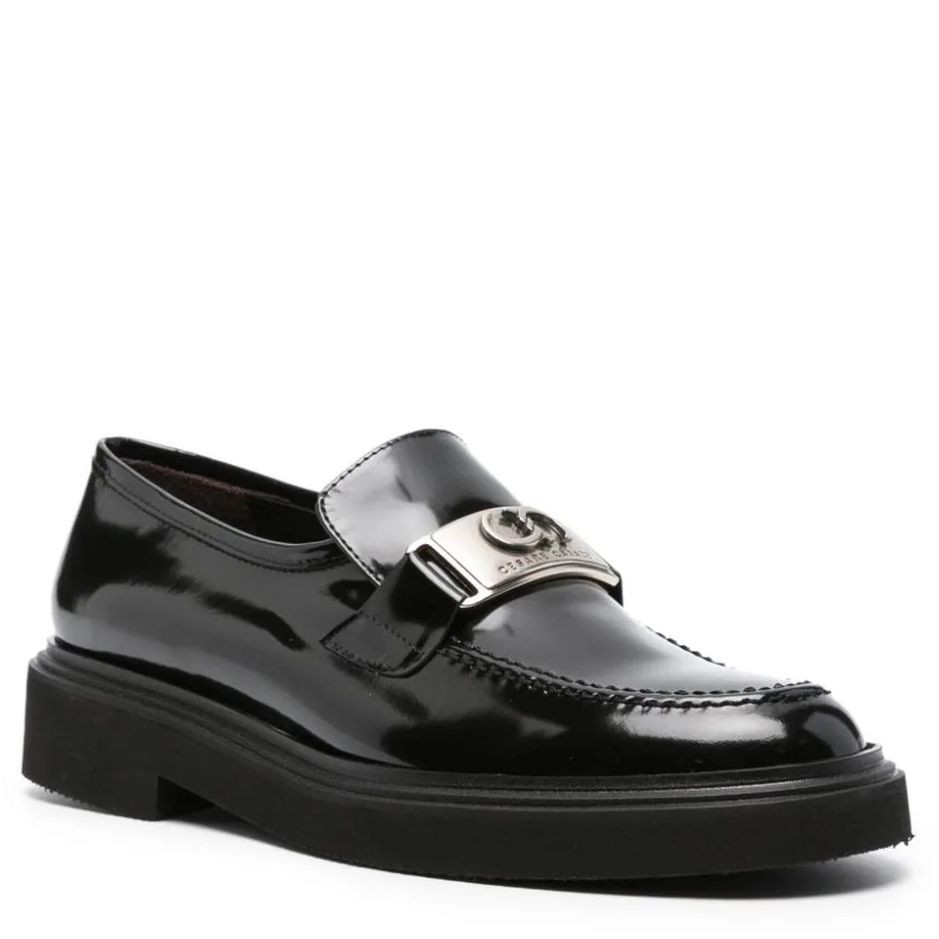 CESARE CASADEI Mokasinai moterims, Juoda, Spazzolato mocassins 1
