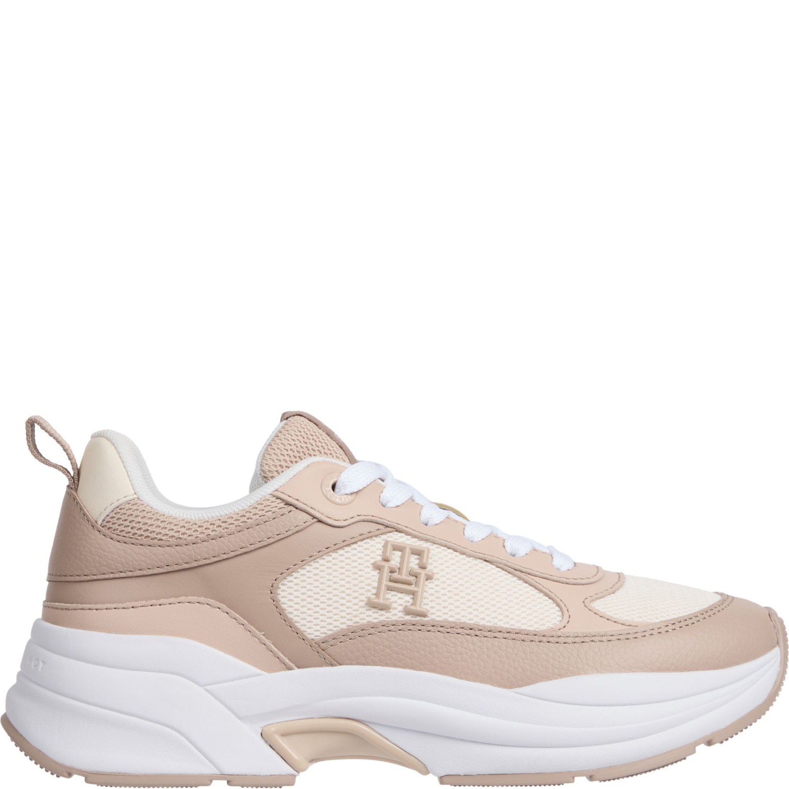 TOMMY HILFIGER Laisvalaikio bateliai moterims, Smėlio, Chunky runner sneaker 1