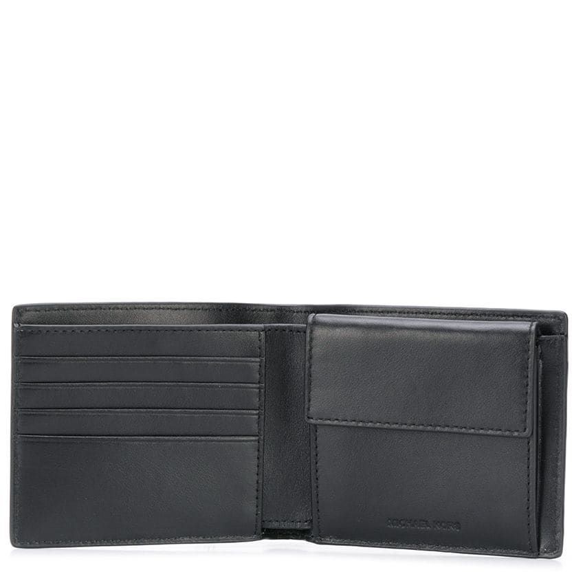 MICHAEL KORS Piniginė vyrams, Juoda, Billfold with coin pocket 3