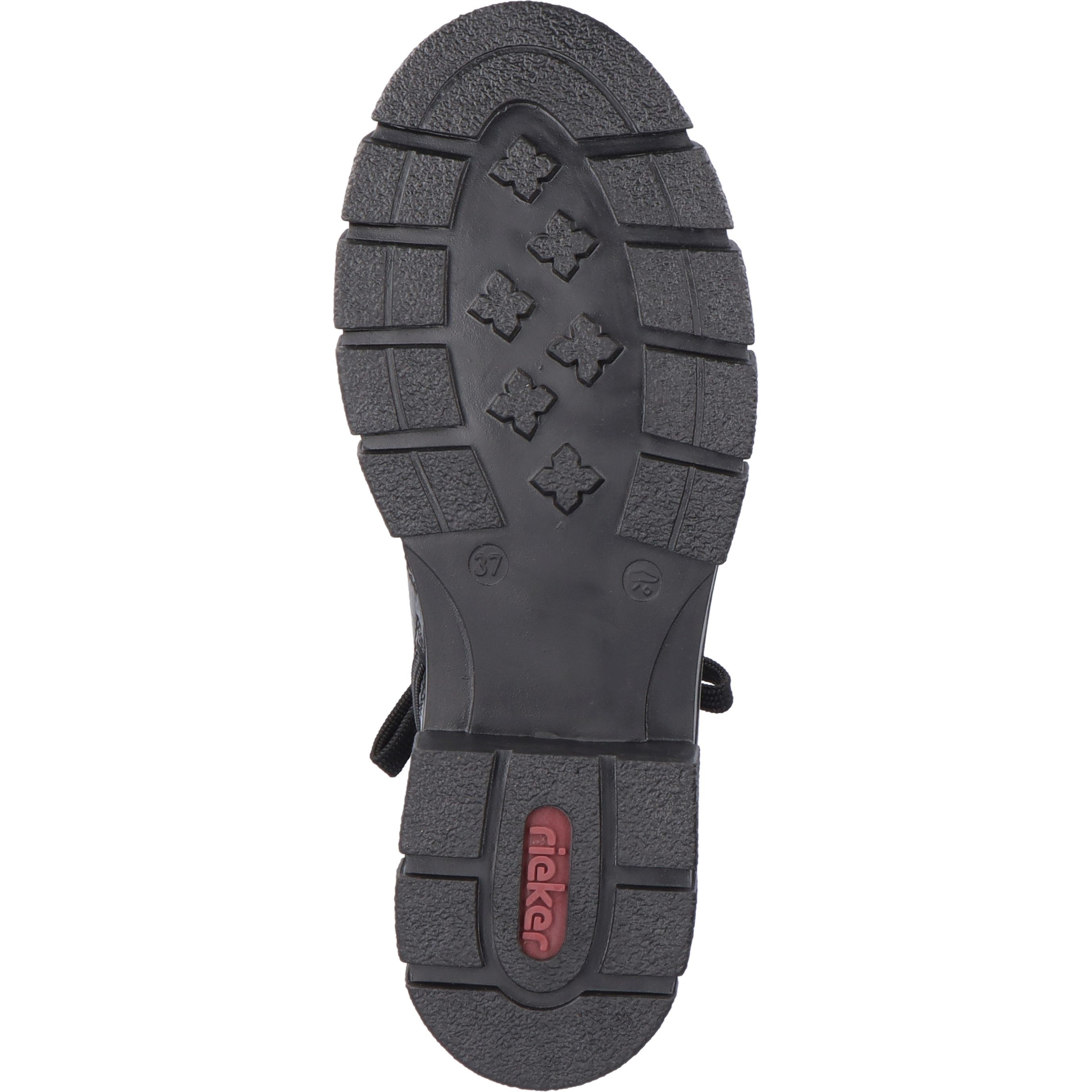 RIEKER Aulinukai moterims, Juoda, BOOTIES 4