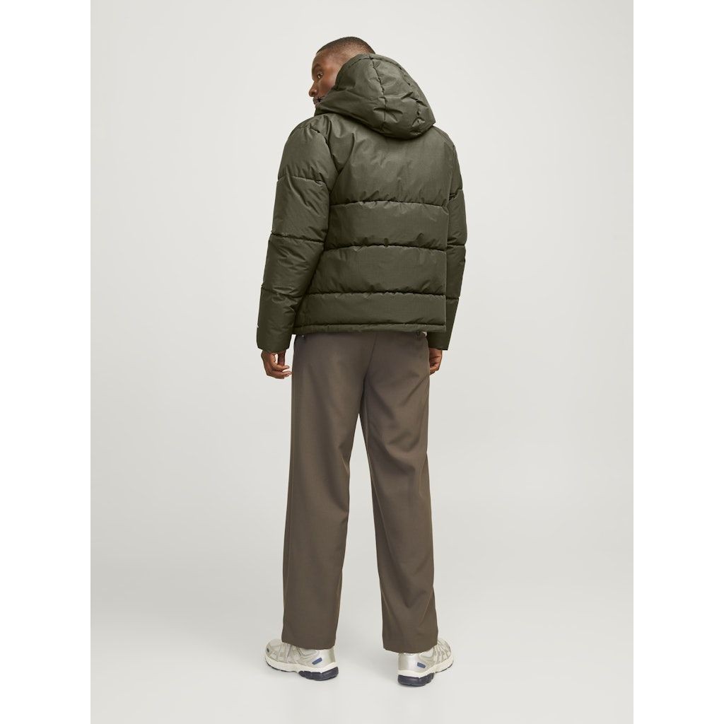 JACK & JONES Pūkinė striukė vyrams, Chaki, World puffer jacket 4