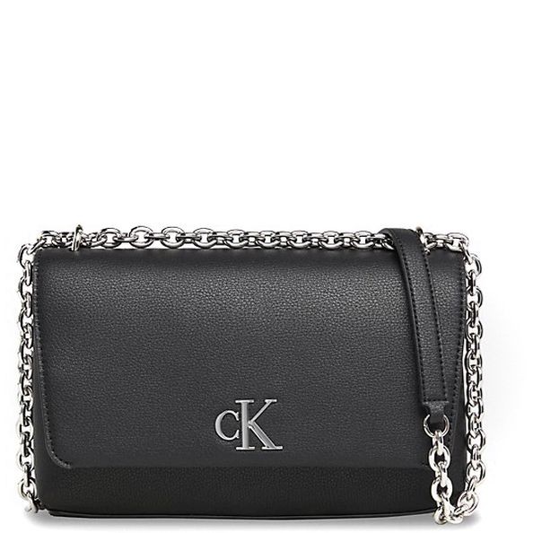 CALVIN KLEIN JEANS Rankinė per petį moterims, Juoda, Minimal flap crossbody 1