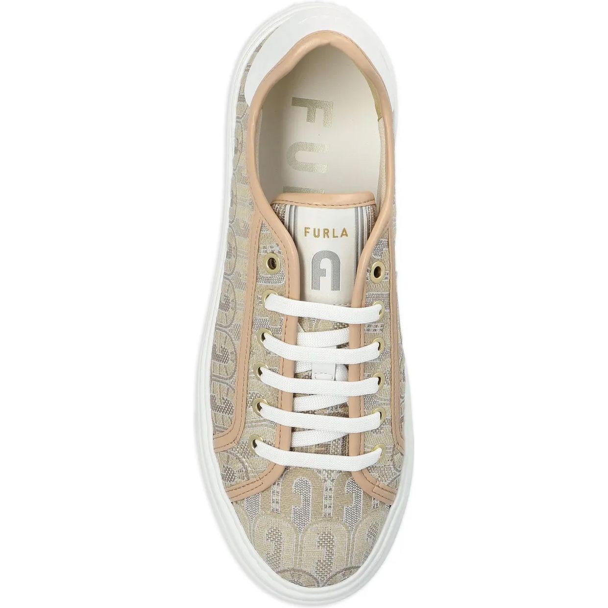 FURLA Laisvalaikio bateliai moterims, Smėlio, Furla nuage sneaker 4