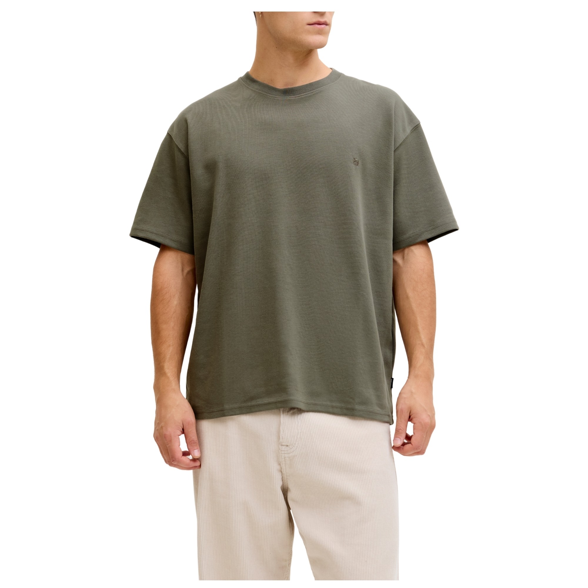 JACK & JONES Marškinėliai vyrams, Chaki, Ethan logo 3