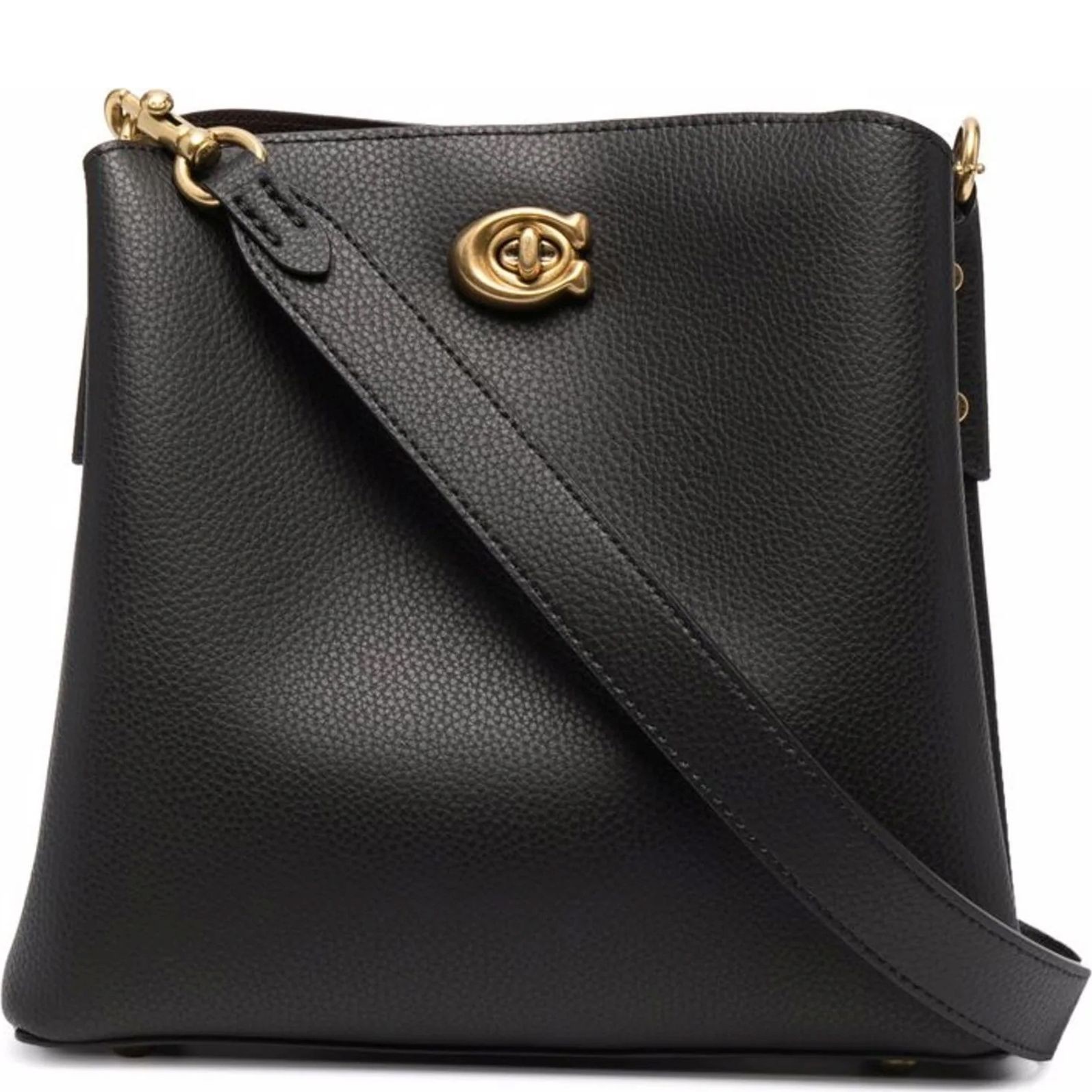 COACH Rankinė moterims, Juoda, Leather willow bucket 5