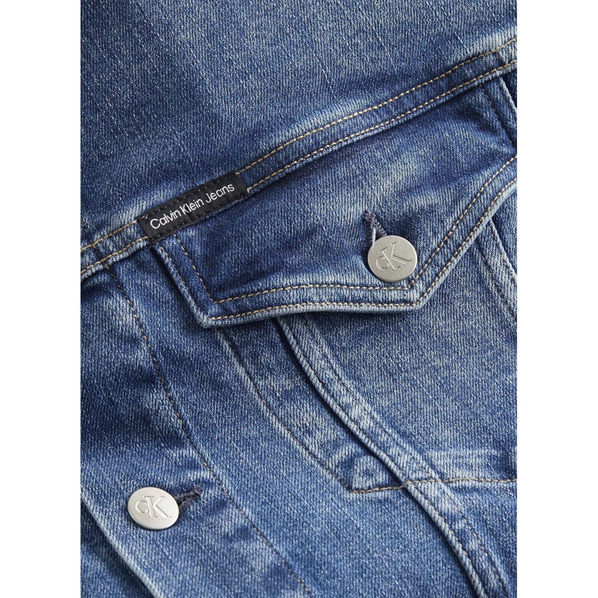 CALVIN KLEIN JEANS Džinsinis švarkas vyrams, Mėlyna, Modern essential denim jacket 3