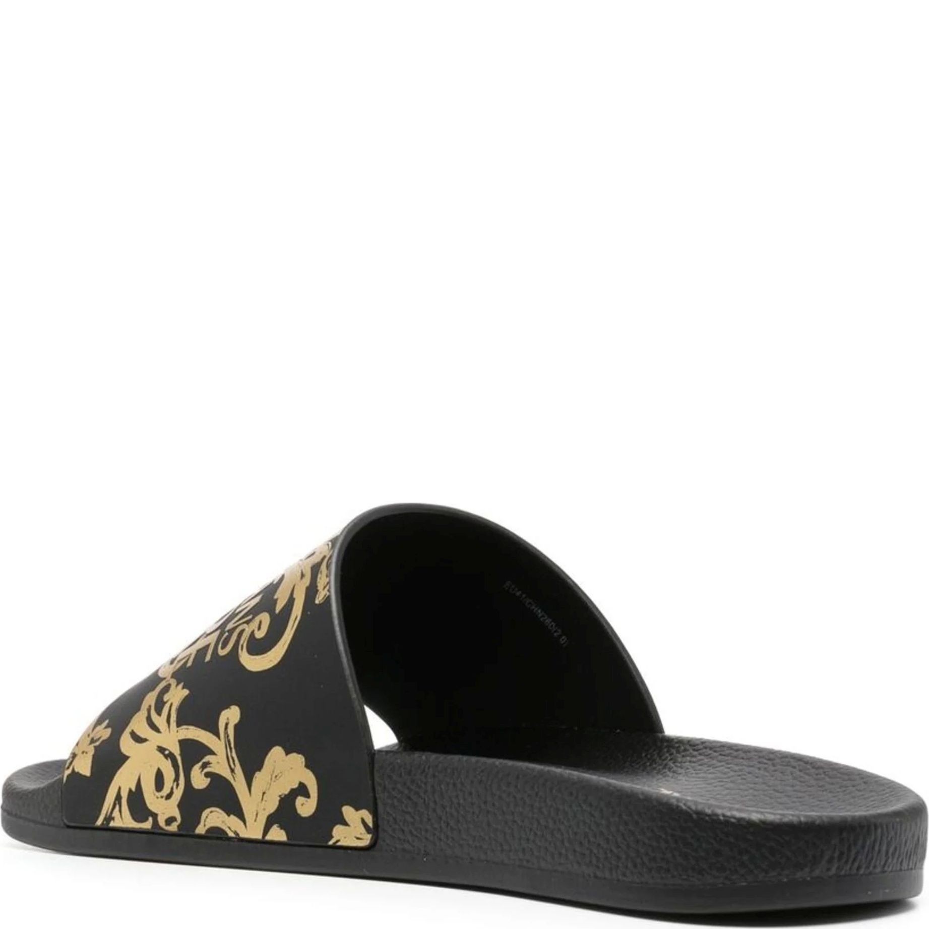 VERSACE JEANS CUTURE Šlepetės vyrams, Juoda, Fondo Slide Slippers 3