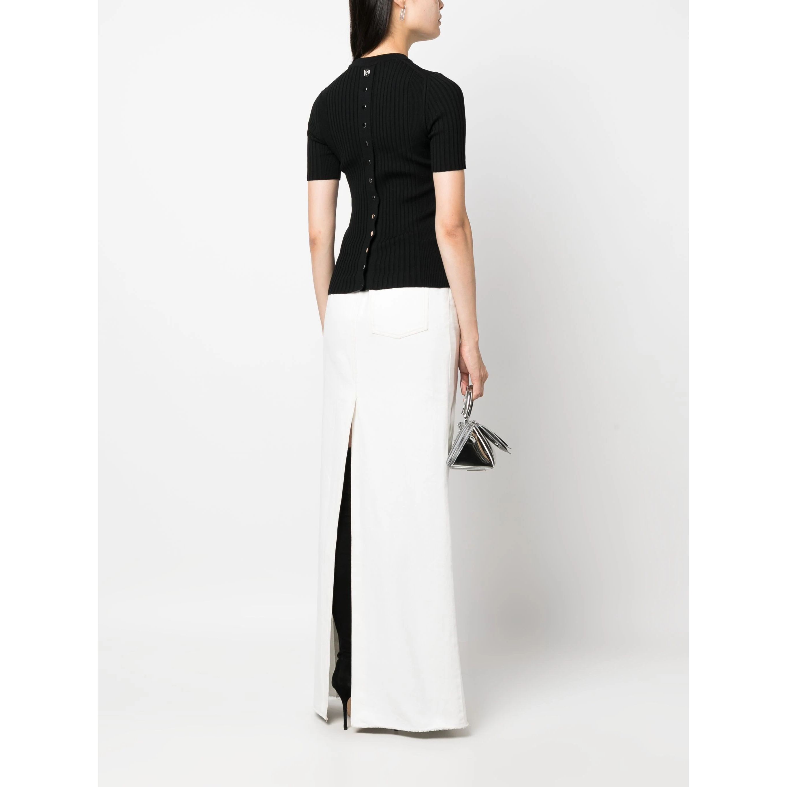 PACO RABANNE Kardiganas moterims, Juoda, Cardigans 3