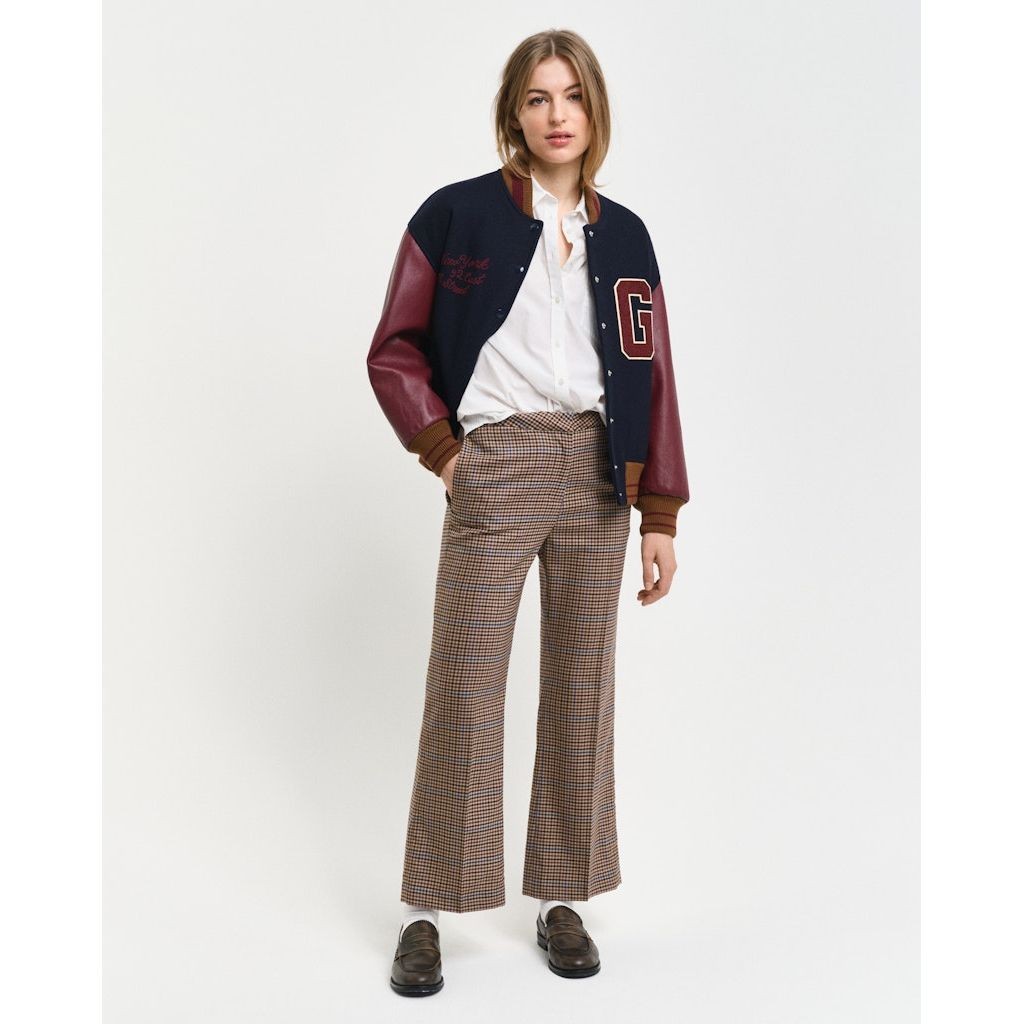 GANT Kelnės moterims, Chaki, Cropped slacks pants 2