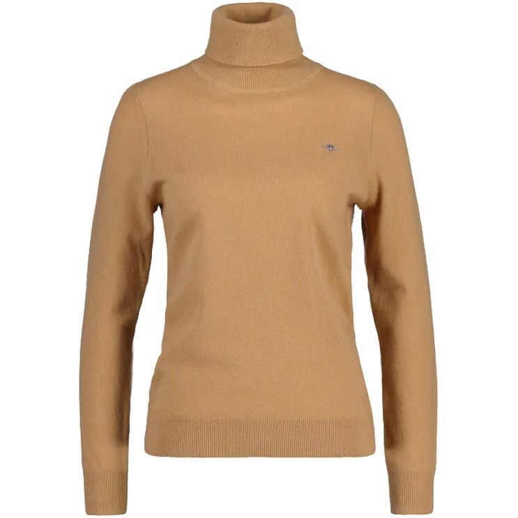 GANT Megztinis moterims, Žalia, EXTRAFINE ROLLNECK 1