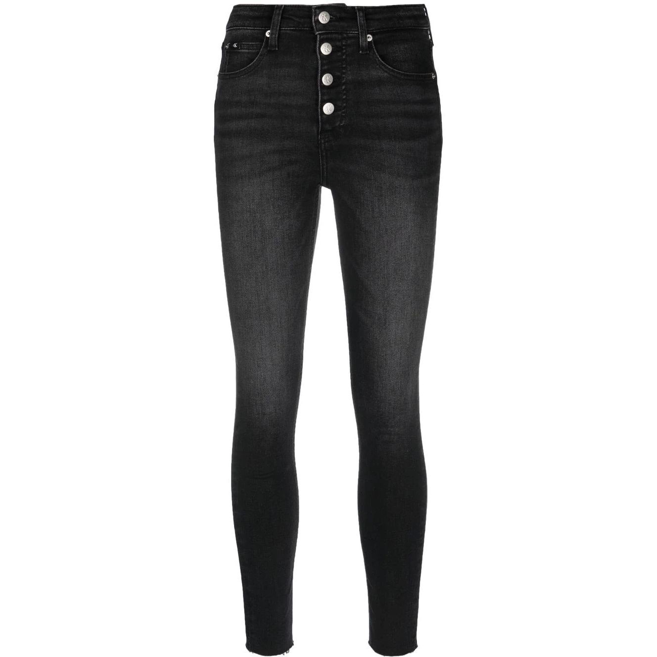CALVIN KLEIN JEANS Aptempti džinsai moterims, Mėlyna, High rise super skinny ankle 1