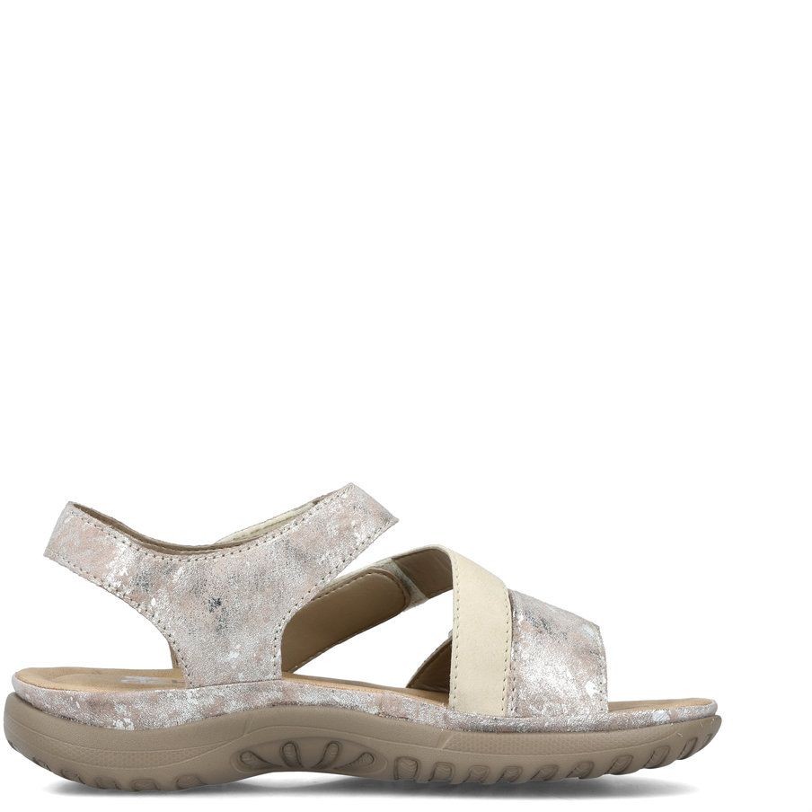 RIEKER Basutės moterims, Sidabrinė, SANDALS 3