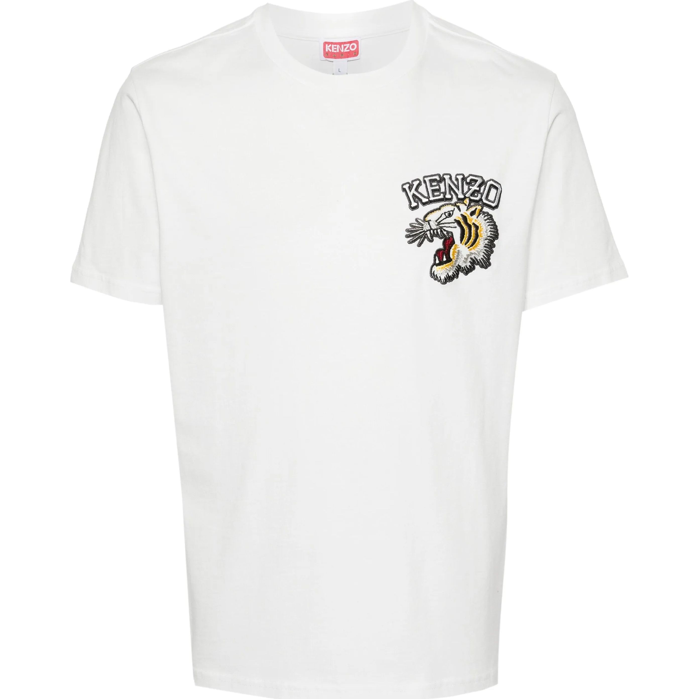 KENZO Marškinėliai trump. rankovėmis vyrams, Balta, Tiger varsity slim t-shirt
