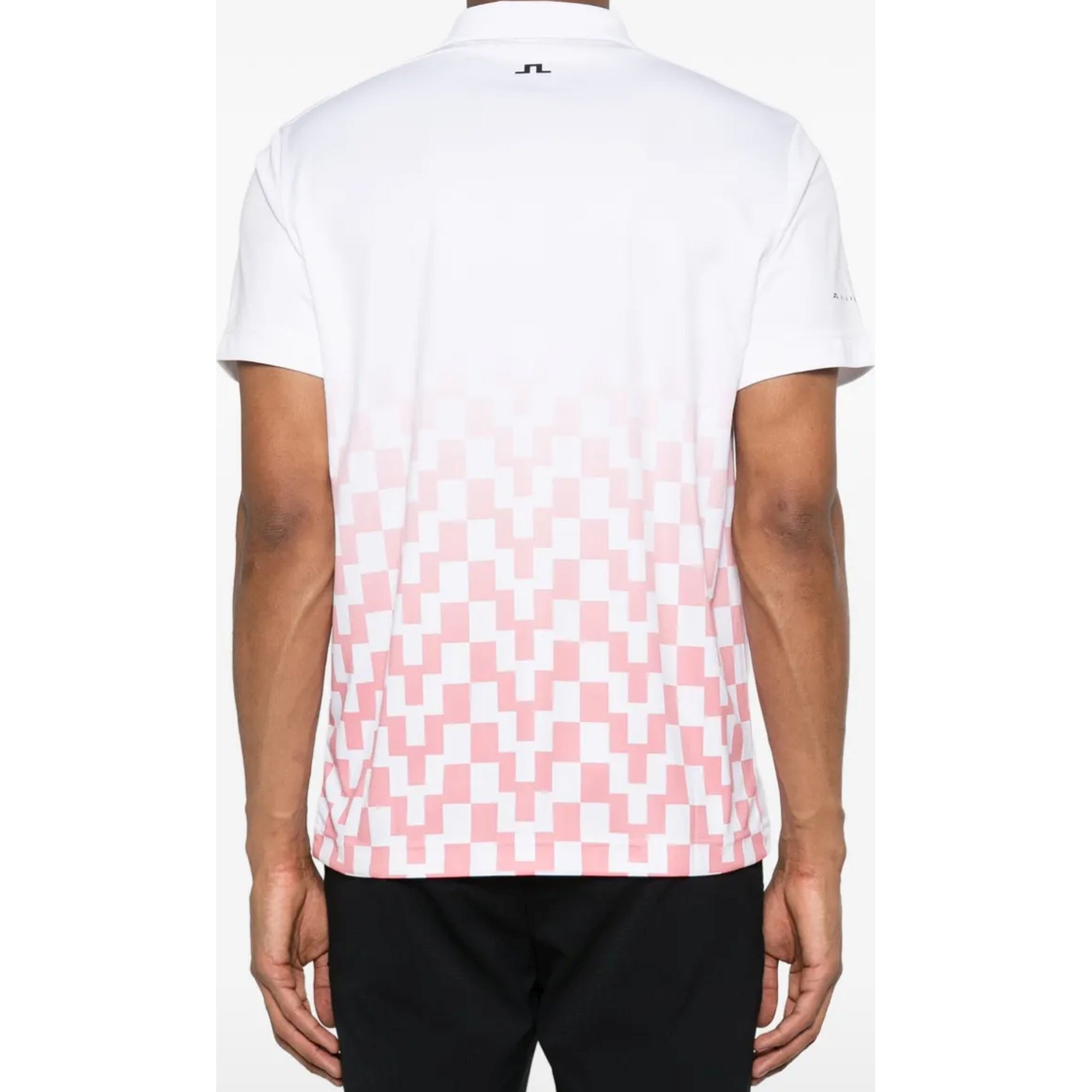 J.LINDEBERG Polo marškiniai trumpos rank. vyrams, Rožinė, Finn print polo 3