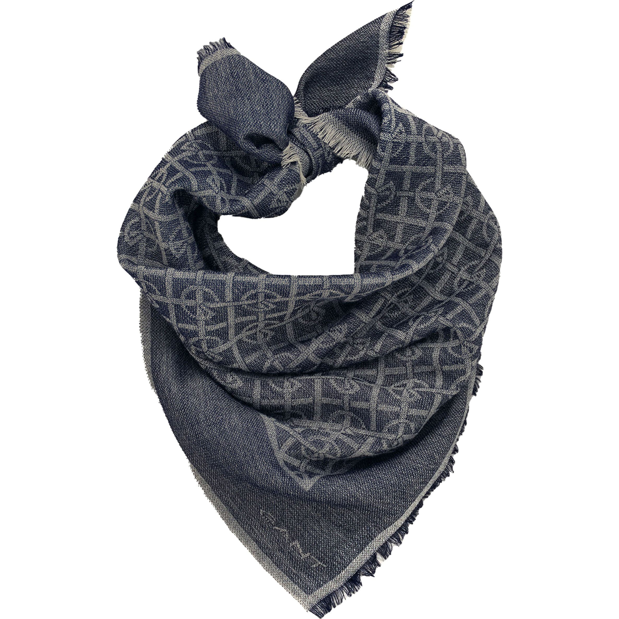 GANT Šalikas moterims, Mėlyna, G PATTERN LIGHTWEIGHT 1