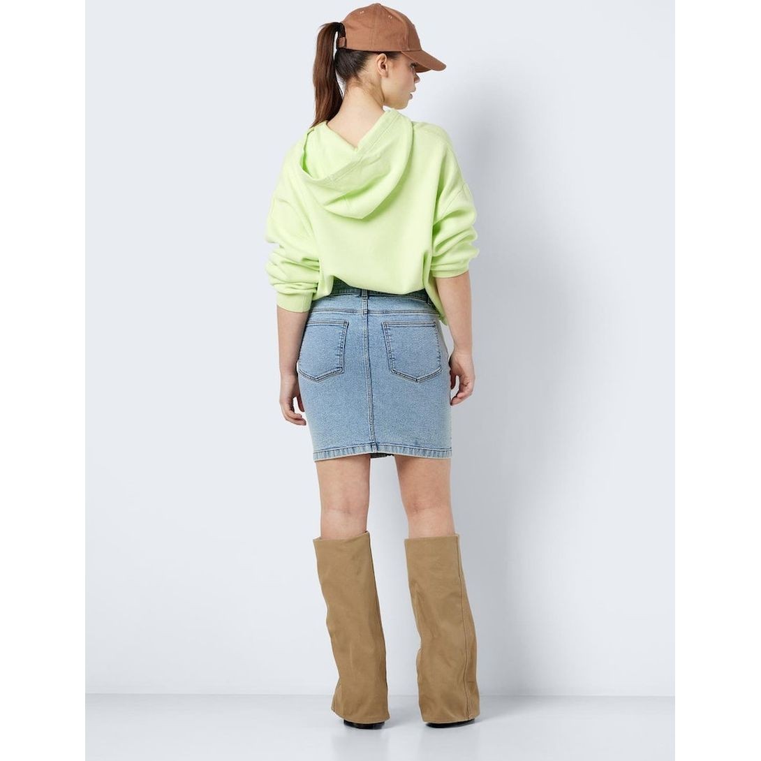 NOISY MAY Mini sijonas moterims, Mėlyna, Nmkleo mini skirt 4