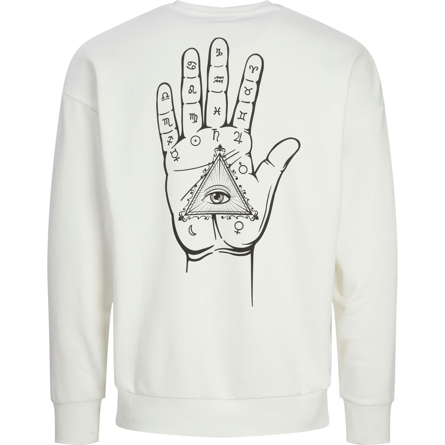 JACK & JONES Megztinis vyrams, Balta, Mystic sweat crew neck 1