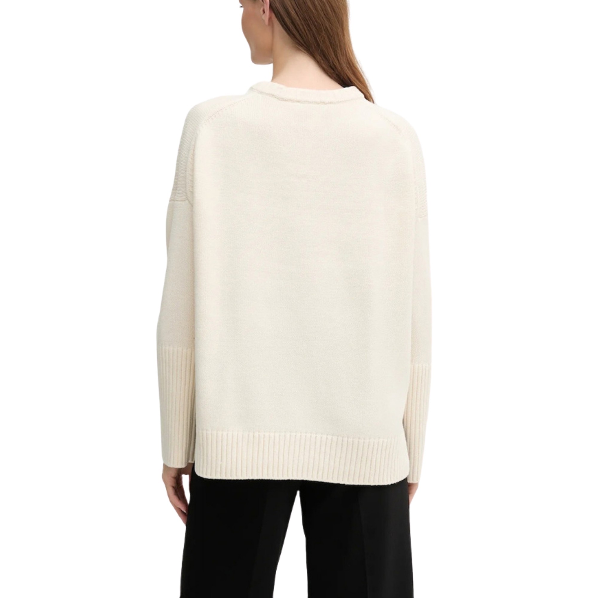 DKNY Megztinis moterims, Marga, Varsity logo intarsi 3