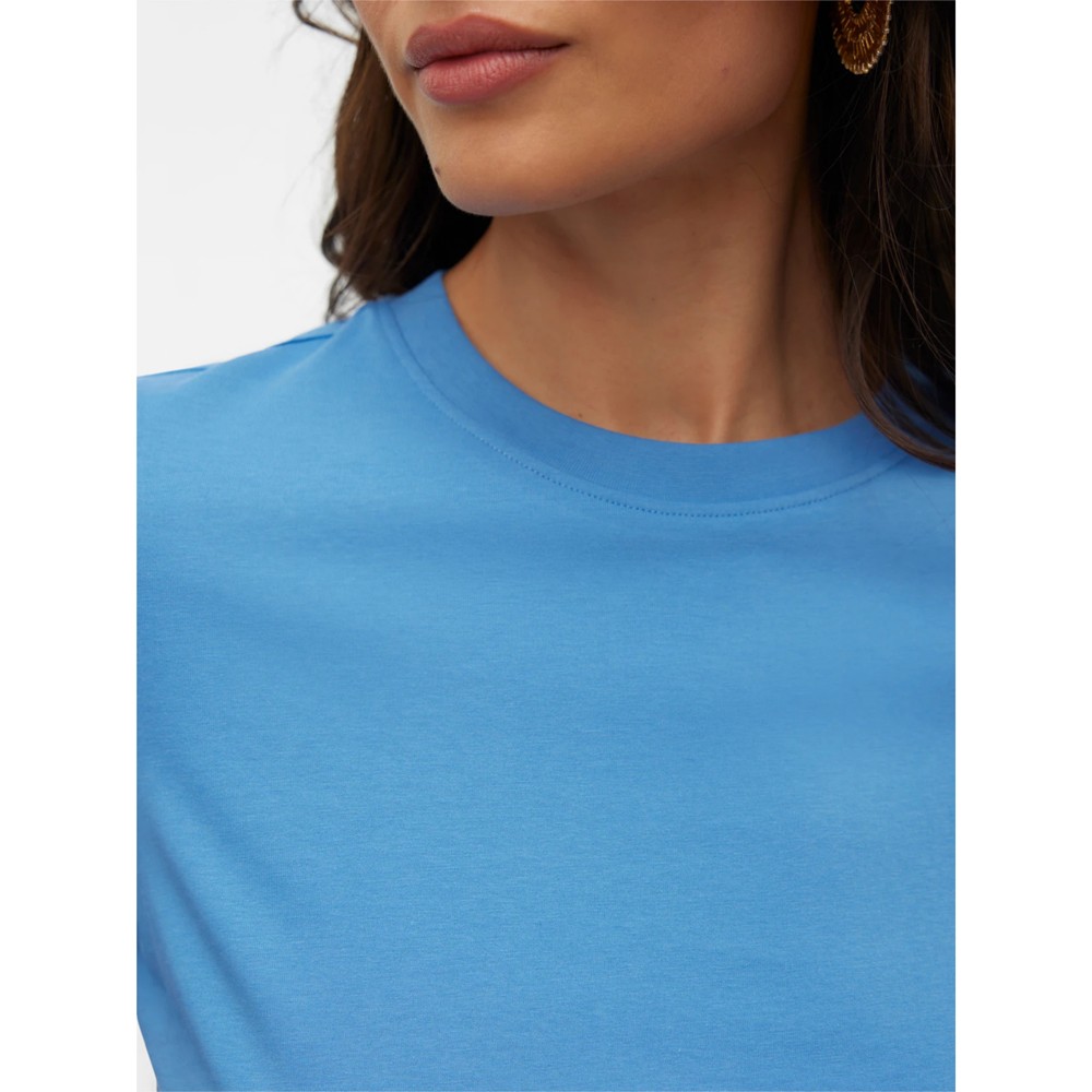 VERO MODA Marškinėliai moterims, Mėlyna, Paulina t-shirt 5