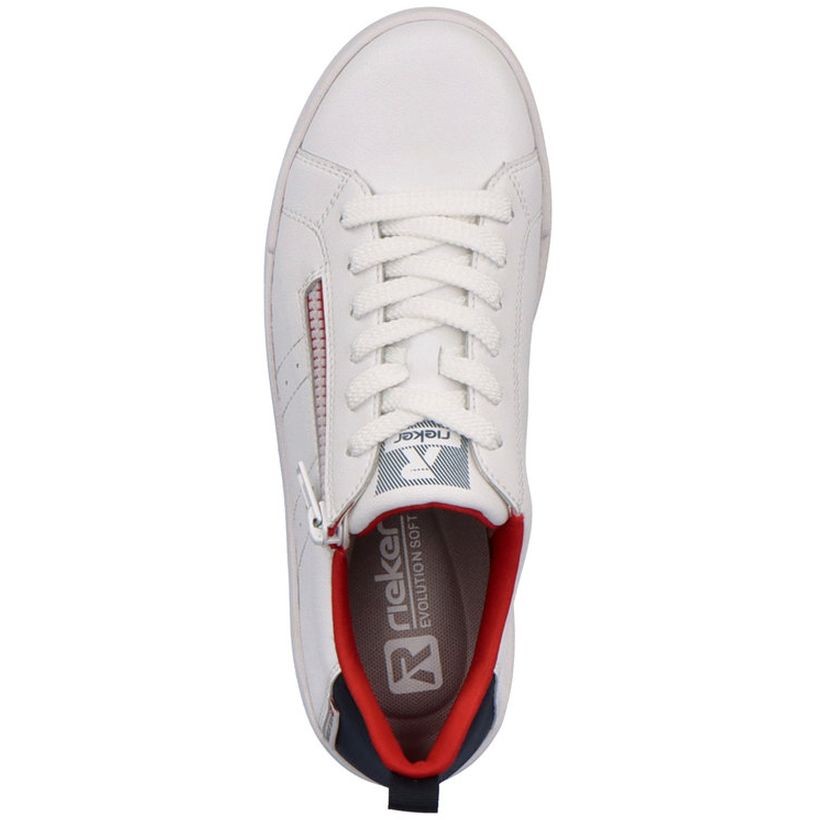 RIEKER Laisvalaikio bateliai moterims, Balta, LEISURE 6