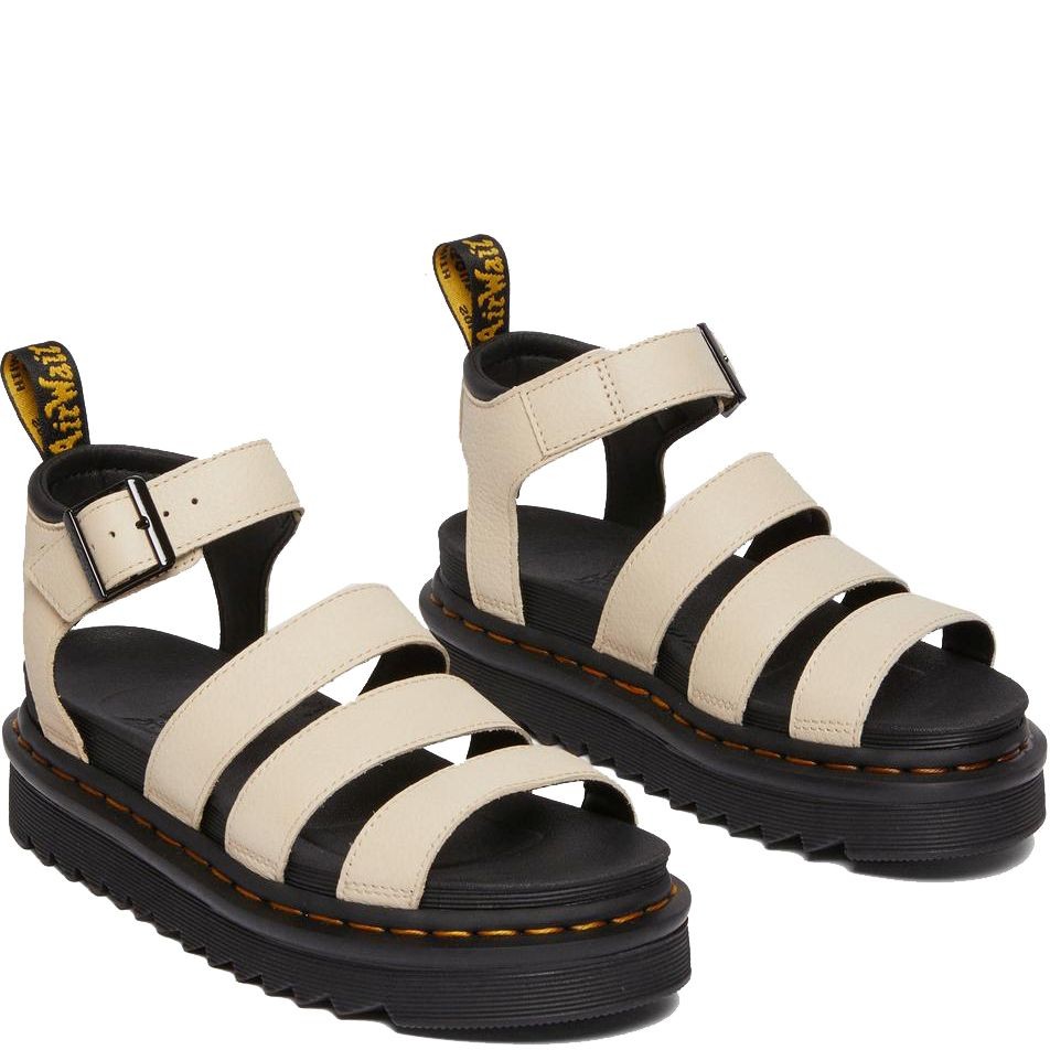 DR. MARTENS Basutės moterims, Smėlio, Blaire parchment pisa sandals 3