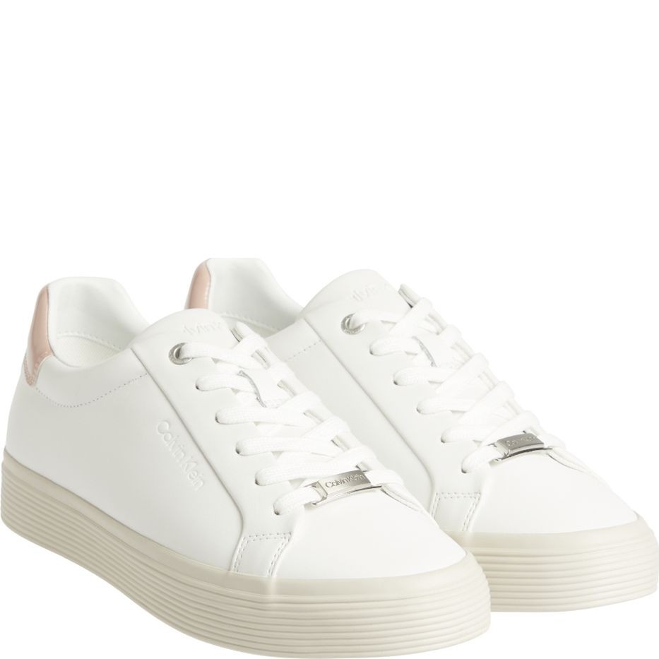 CALVIN KLEIN Sportiniai bateliai moterims, Balta, VULC LACE UP 1