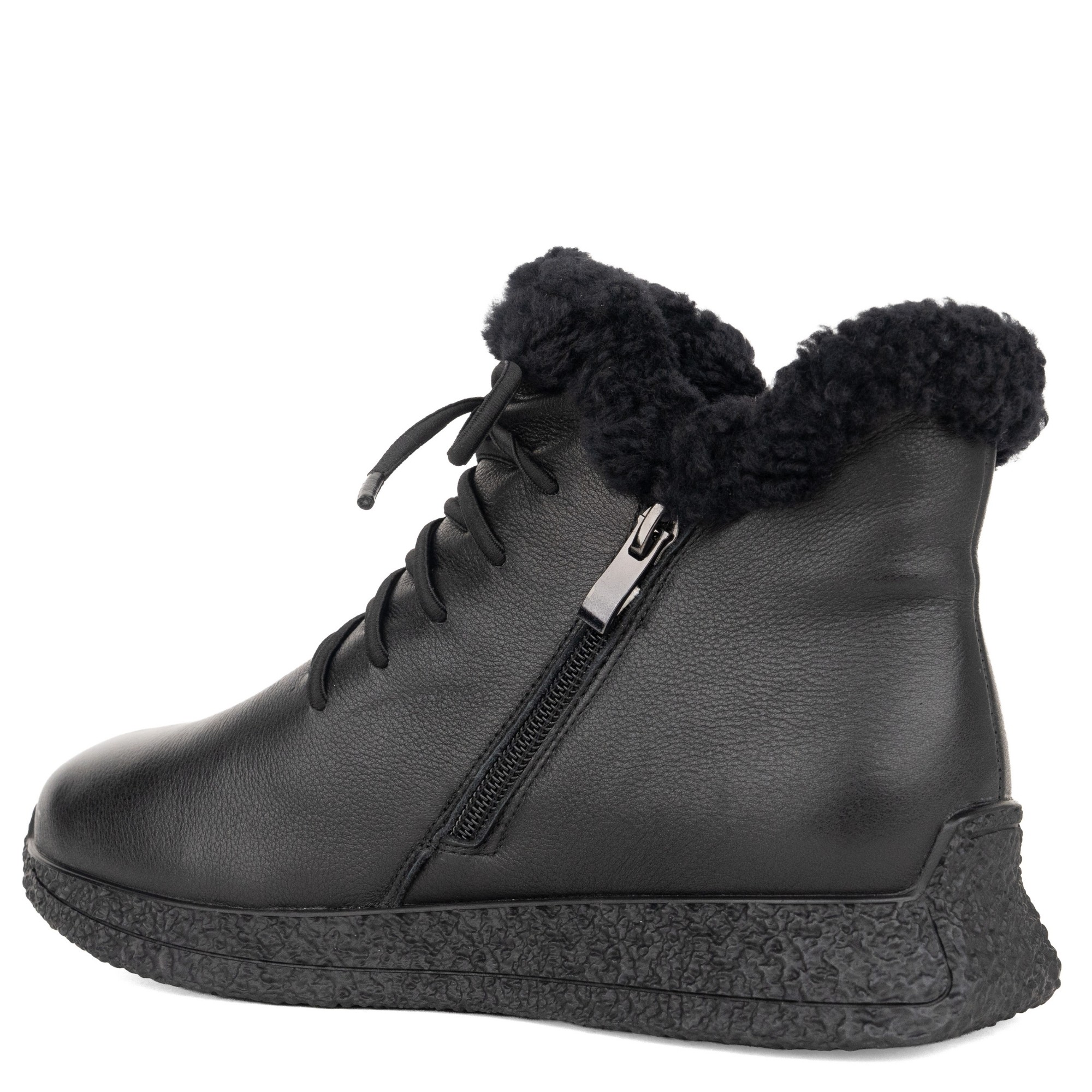 LINDA BAUMANN Pašiltinti aulinukai moterims, Juoda, Wm booties 3