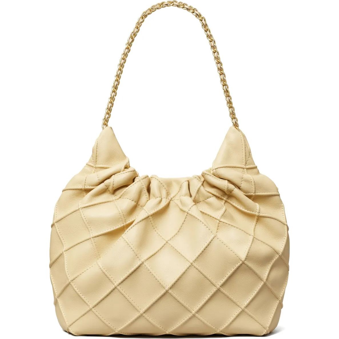 TORY BURCH Pirkinių krepšys moterims, Smėlio, Fleming mini hobo bag 2