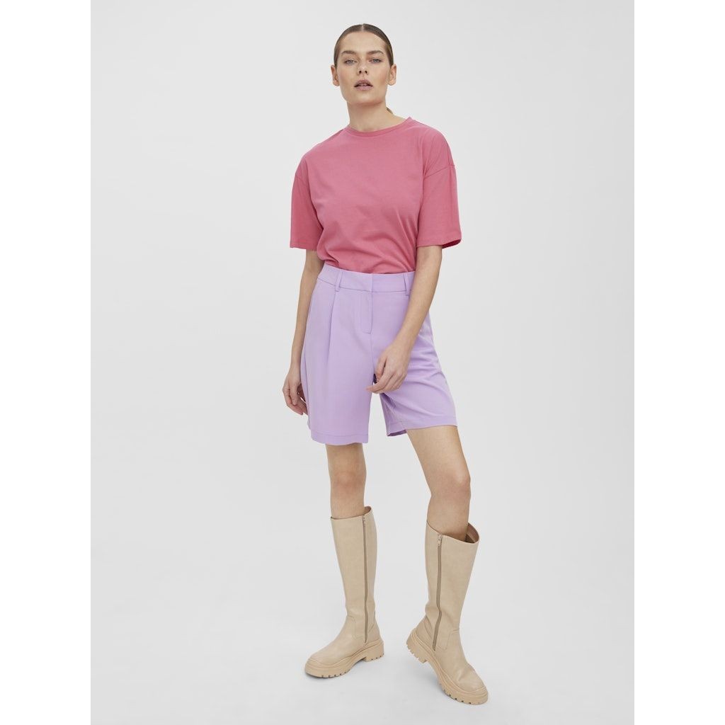 VERO MODA Šortai moterims, Violetinė, VMZELDA HW LOOSE SHOR 4