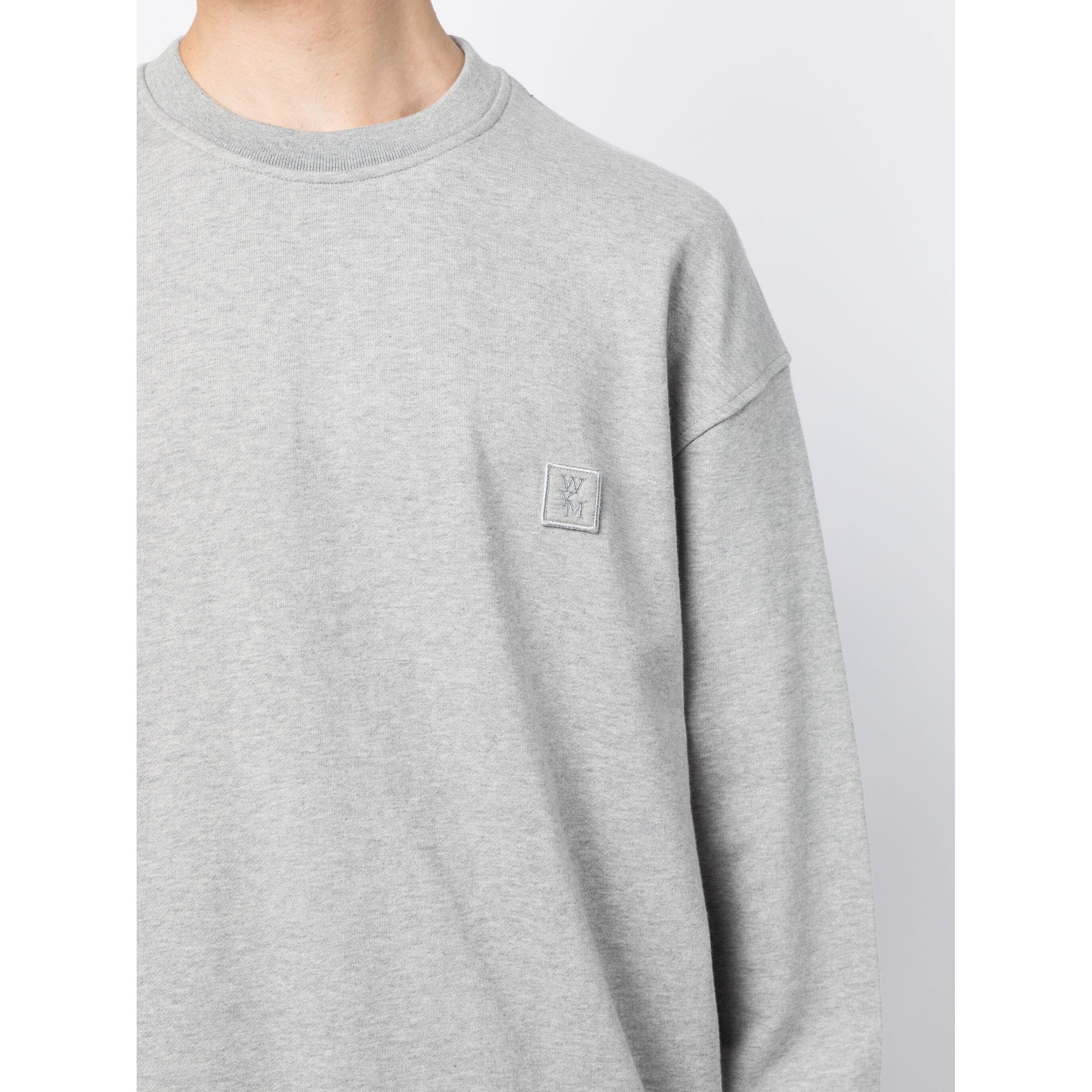 WOOYOUNGMI Marškinėliai trump. rankovėmis vyrams, Pilka, Mens t-shirt 3