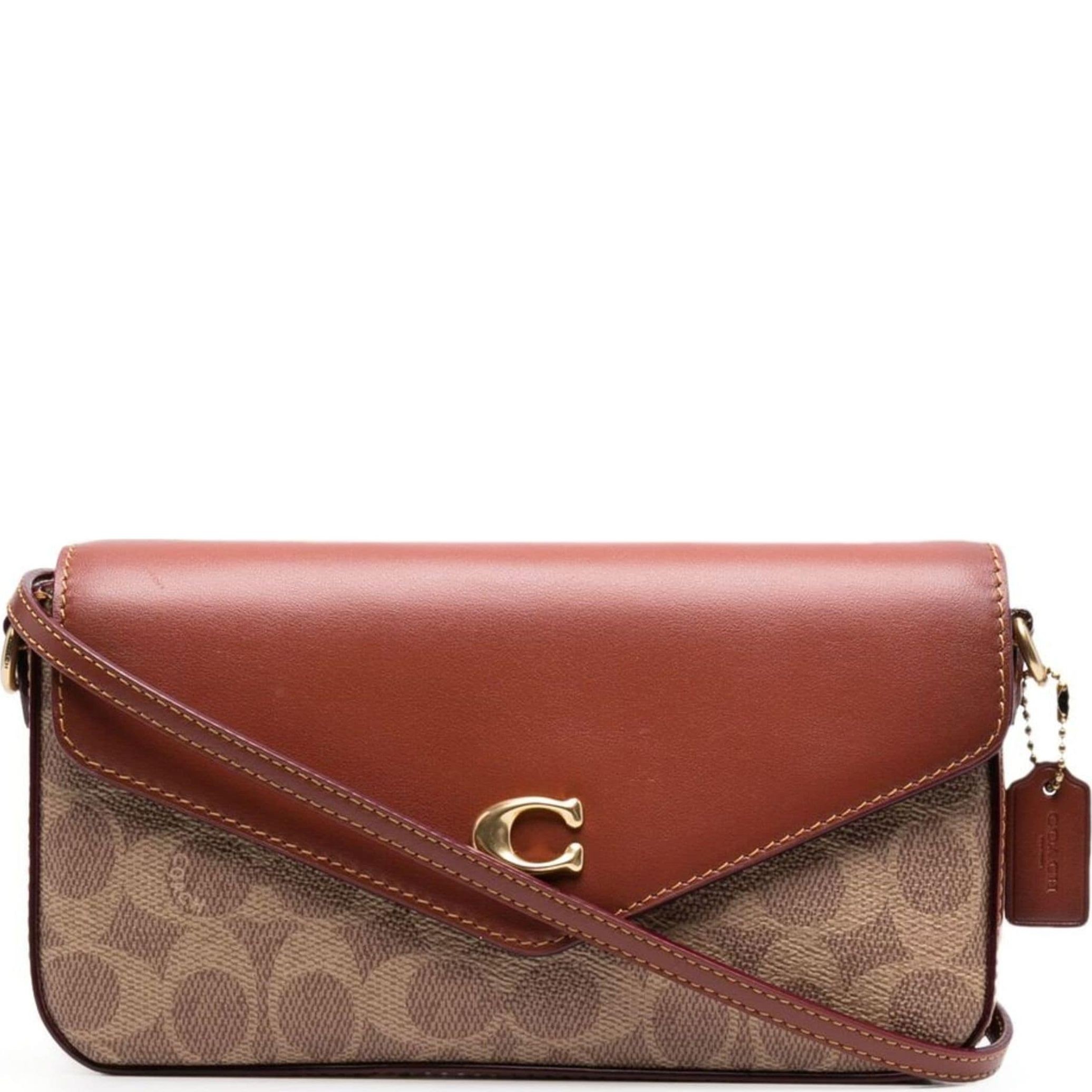 COACH Rankinė per petį moterims, Marga, Signature wyn crossbody 1