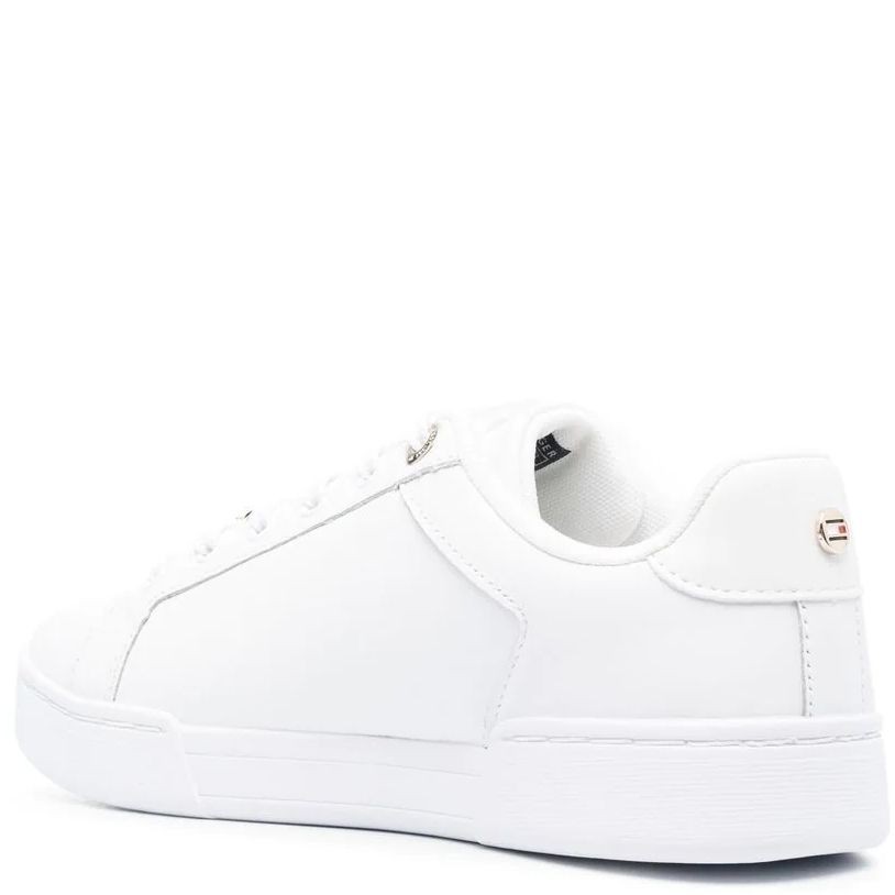 TOMMY HILFIGER Sportiniai bateliai moterims, Balta, COURT SNEAKER HARDWARE 3