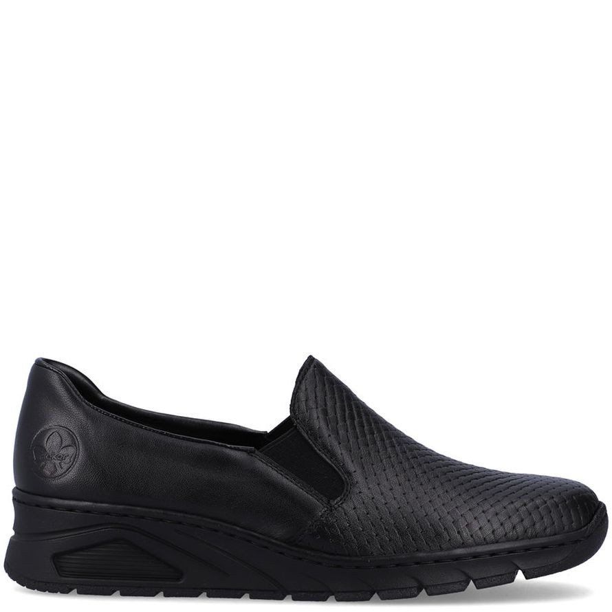 RIEKER Laisvalaikio bateliai moterims, Juoda, LEISURE 3