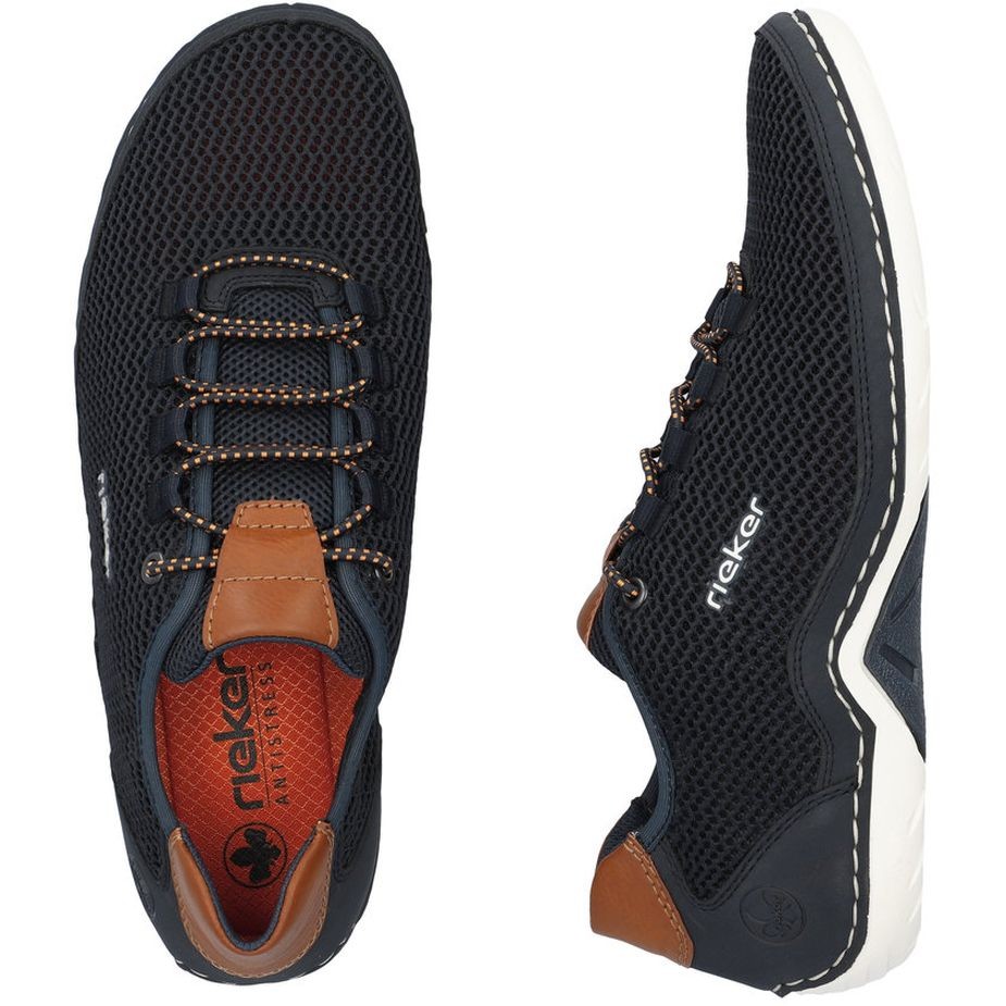 RIEKER Laisvalaikio bateliai vyrams, Mėlyna, LEISURE 11