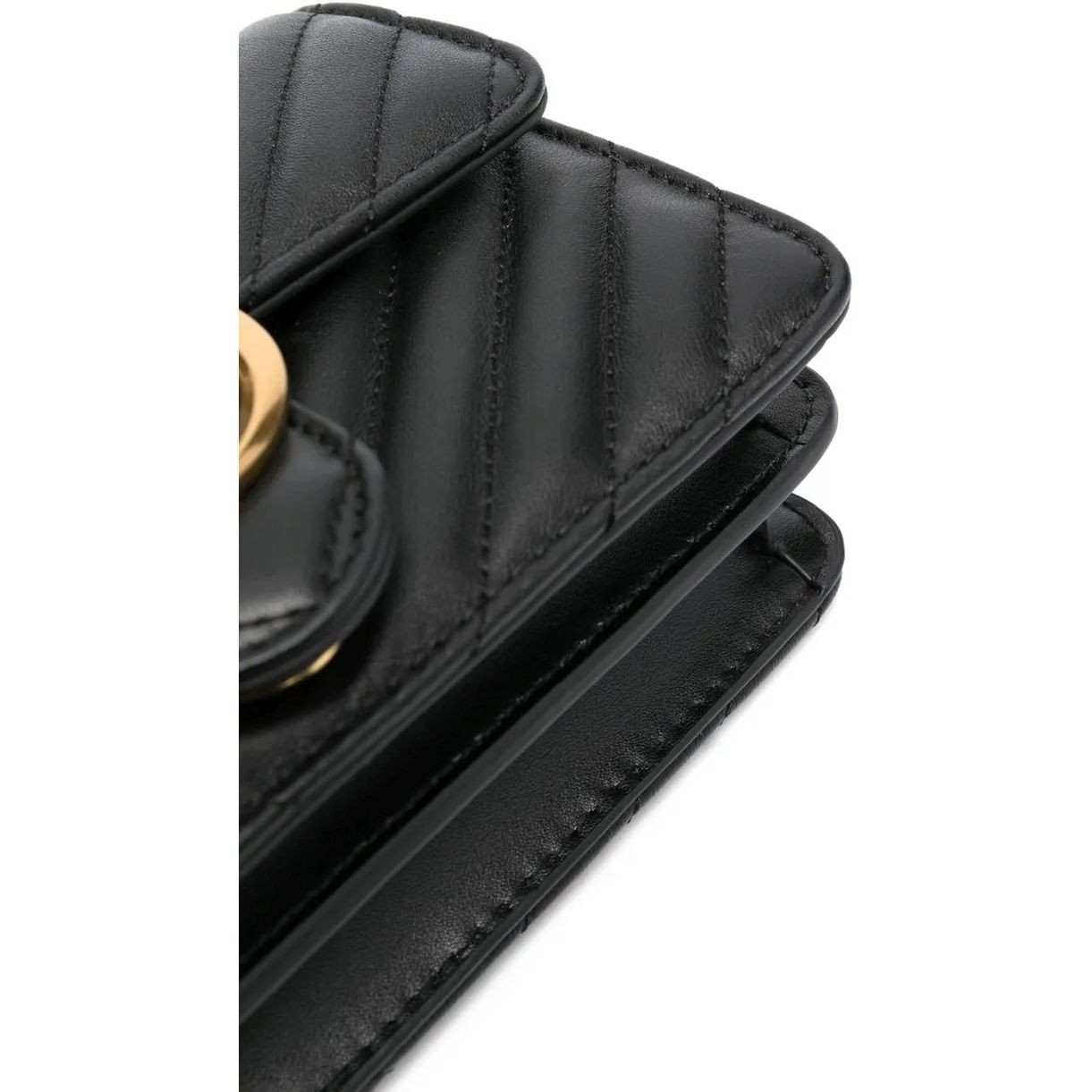 PINKO Rankinė per petį moterims, Juoda, Love one mini crossbody bag 3