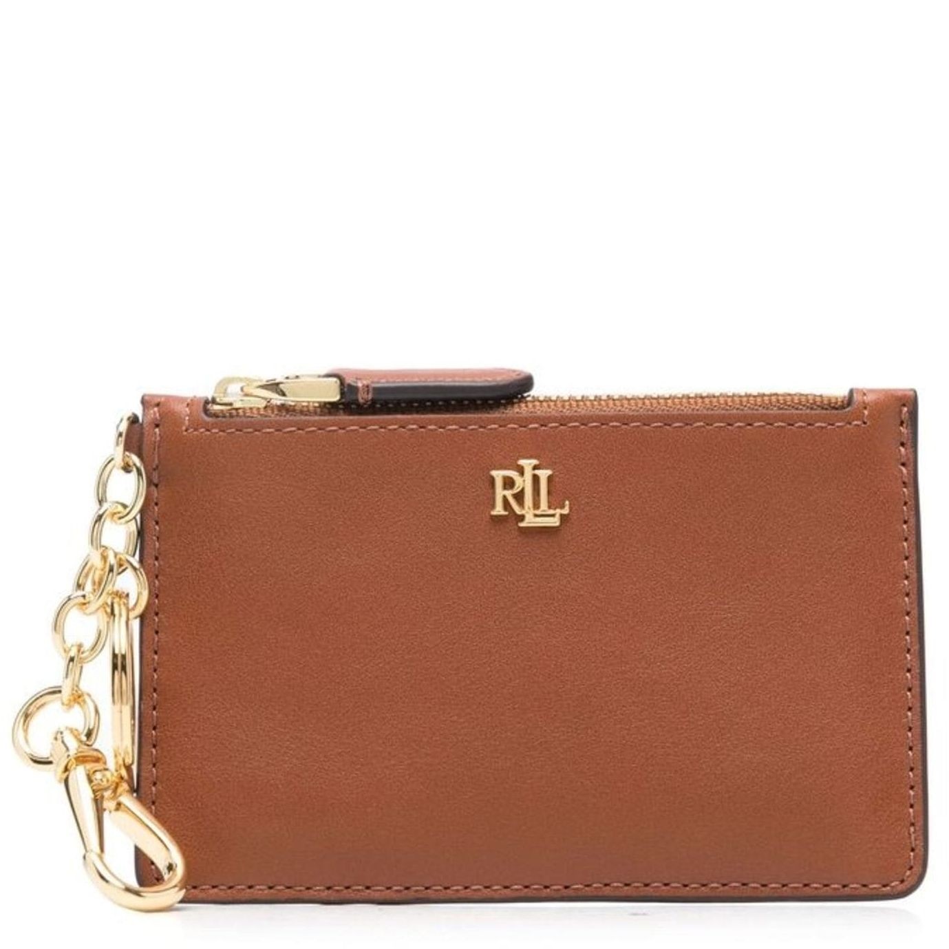 LAUREN RALPH LAUREN Piniginė moterims, Ruda, Zip small card case 1