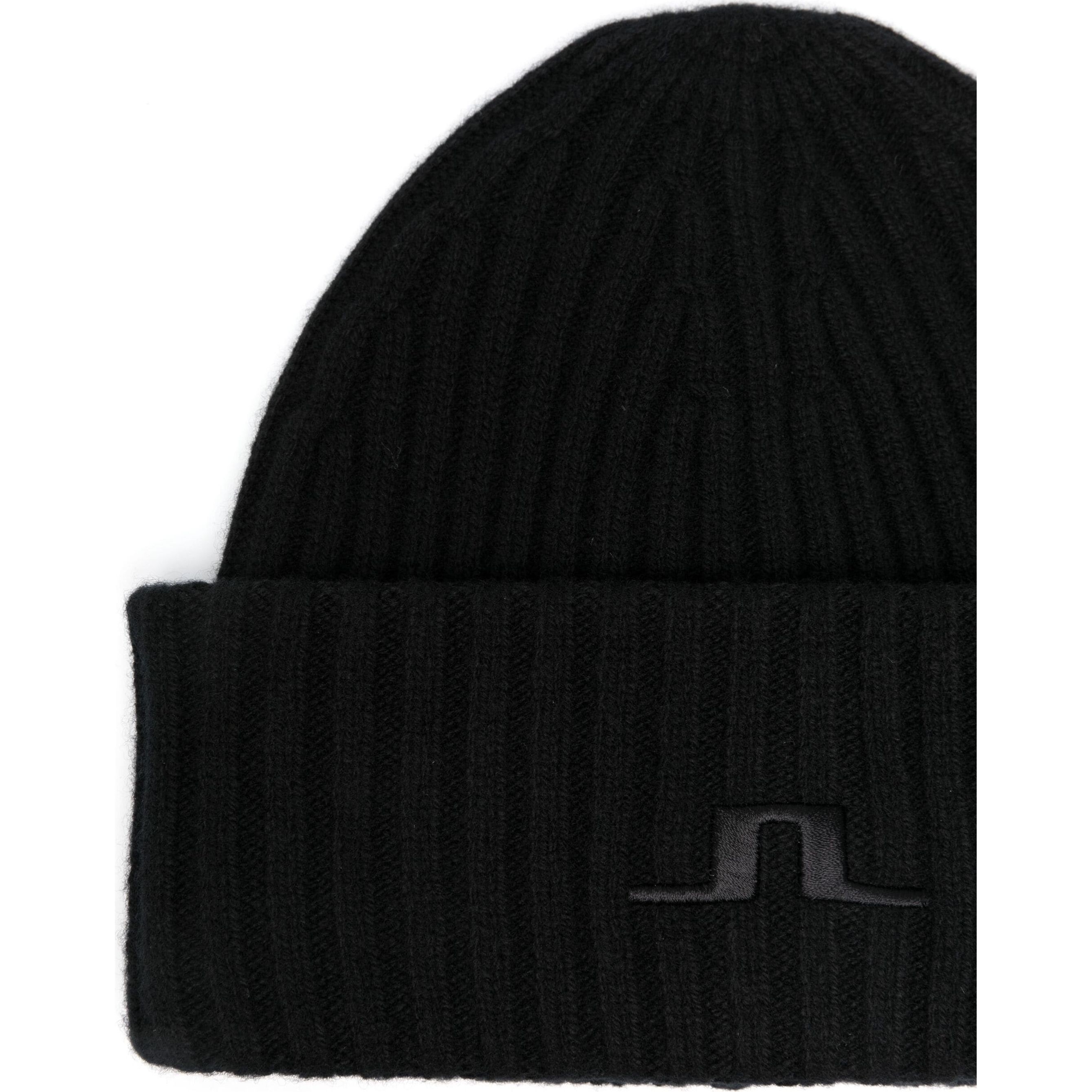 J.LINDEBERG Skrybėlė vyrams, Juoda, Jive wool beanie 2