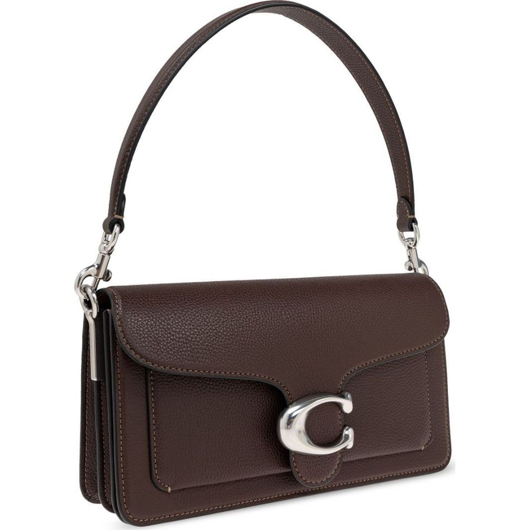 COACH Rankinė per petį moterims, Ruda, Leather tabby shoulder bag 26 3