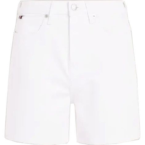 TOMMY HILFIGER Šortai moterims, Balta, Dnm straight short hw white 1