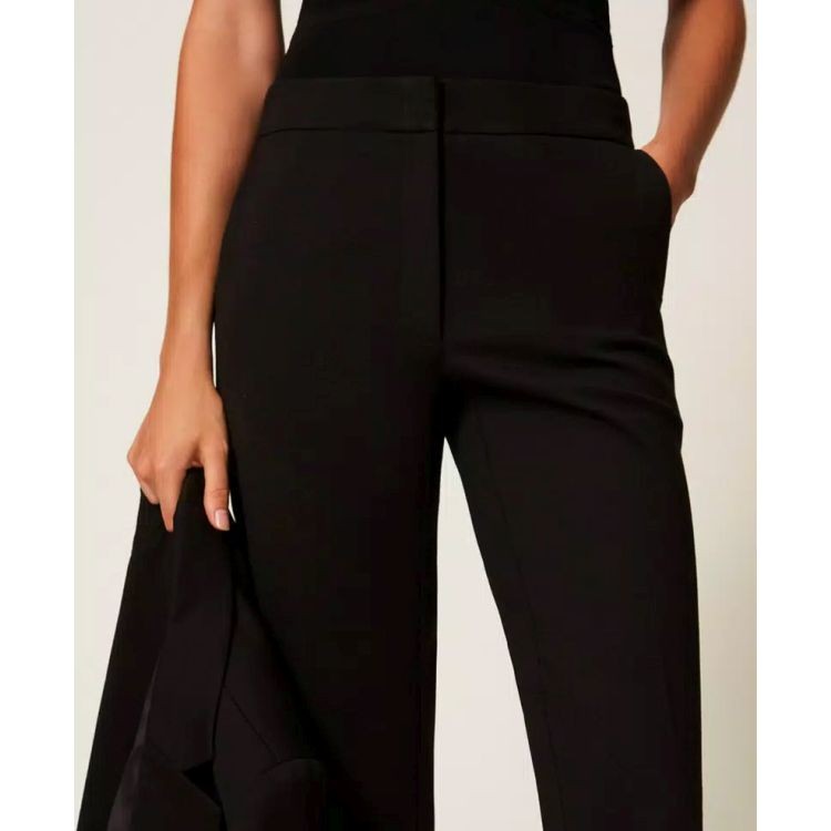 TWINSET Kelnės moterims, Juoda, Knitted trousers 2