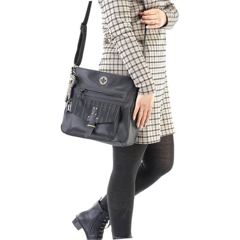 RIEKER Pirkinių krepšys moterims, Juoda, Tote bag 7