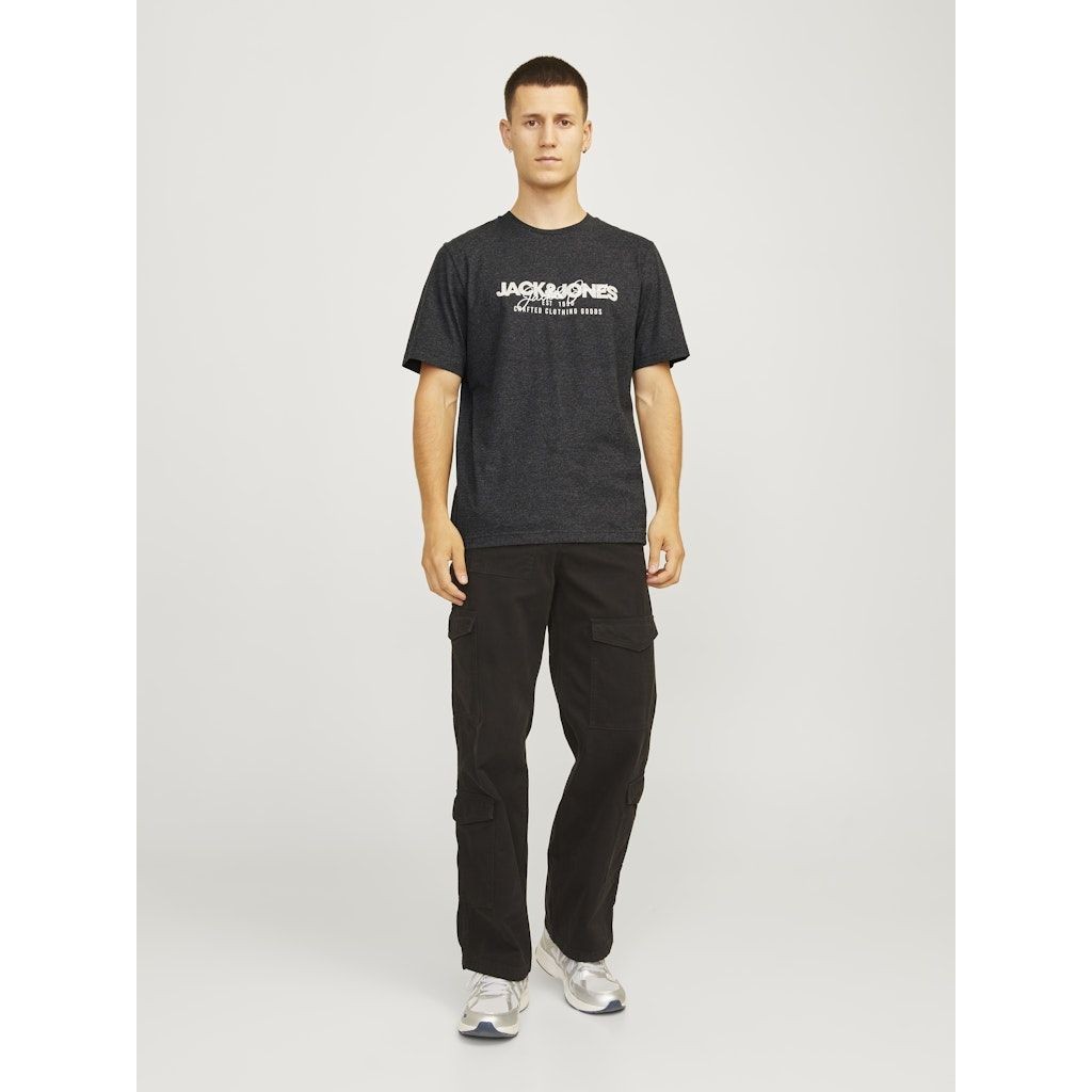 JACK & JONES Marškinėliai vyrams, Pilka, Alvis tee 3